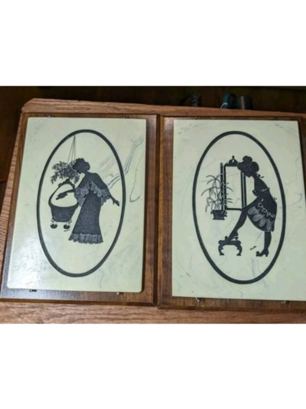 2 Chicago Marble Etching Inc. Cultured Marble Bath Women Vintage 1980